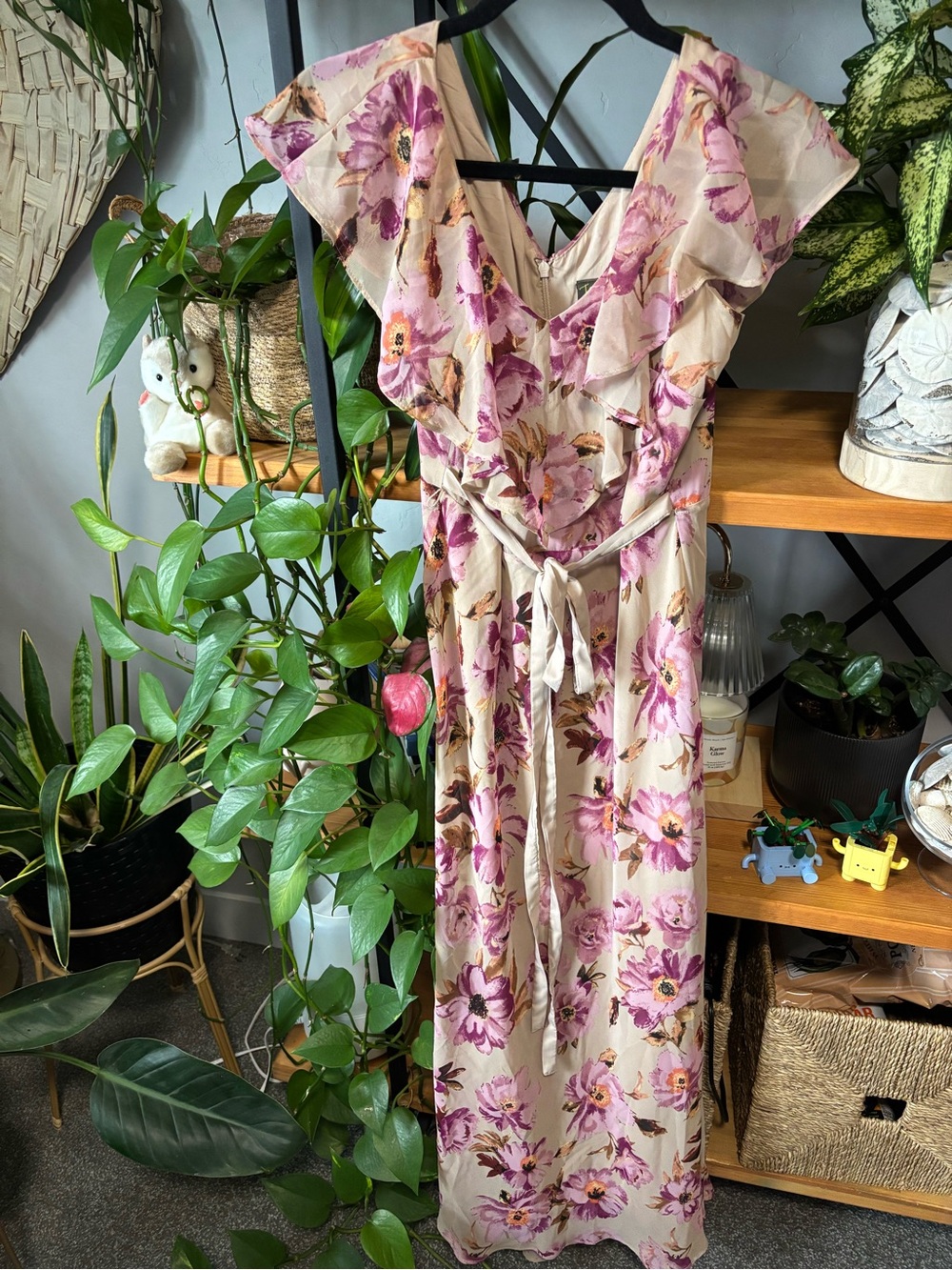 Taylor Pink and Purple Floral Dress | size 10